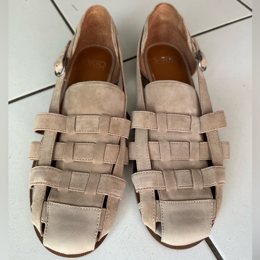 Franco Sarto Suede Fisherman’s Sandals